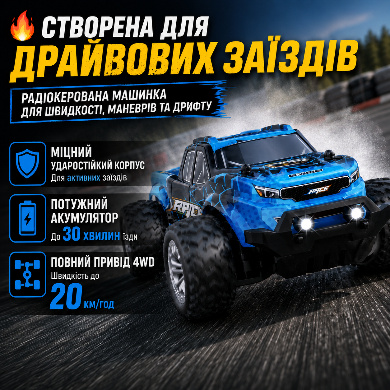 Машинка на радіокеруванні KF24